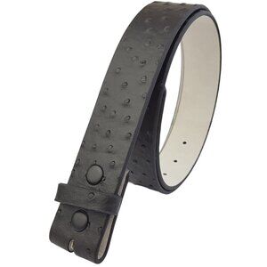 Snap-On Belt Strap in Ostrich Print
